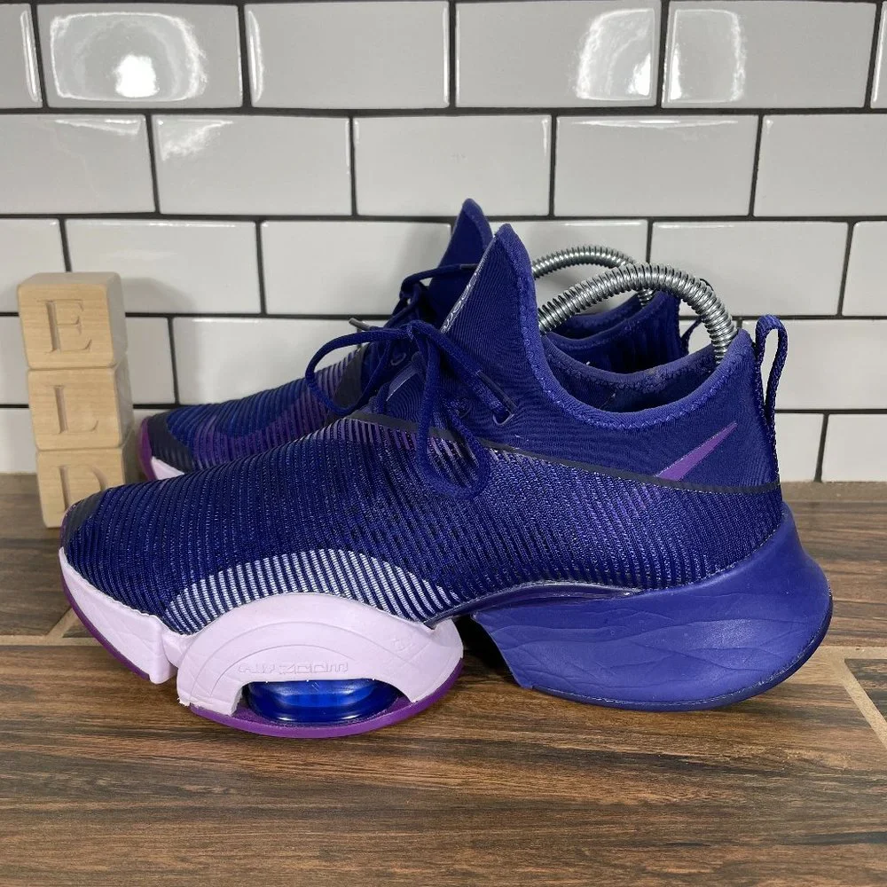 Nike Air Zoom SuperRep Women's Size 8 Shoes Purple Grape HIIT Training Sneakers